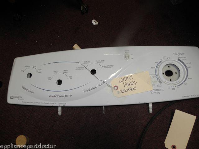 MAYTAG WASHER 22003965 CONTROL PANEL FACIA USED PART ASSEMBLY FREE SHIPPING MAYTAG WASHER 22003965 CONTROL PANEL FACIA USED PART ASSEMBLY FREE SHIPPING